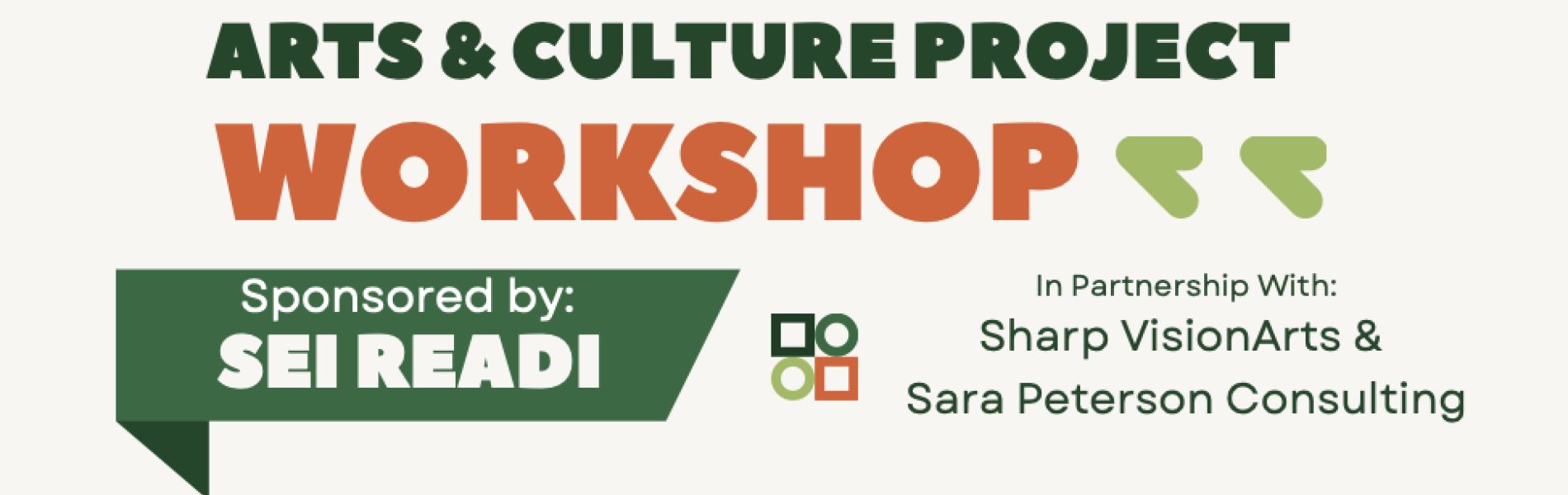 arts and culture workshop poster